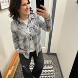 Gray, Charcoal & Yellow Plaid Markus Button Up Tops - Button Ups PANACHE