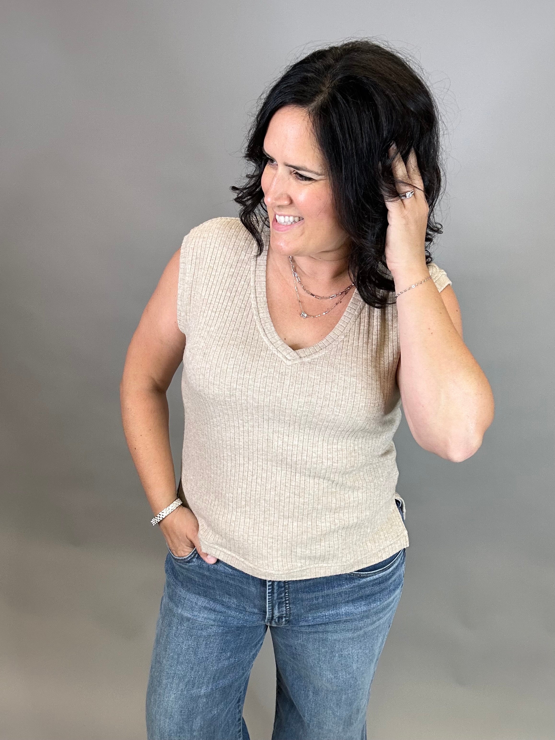Tan Misty Top Tops- Blouses THREAD & SUPPLY