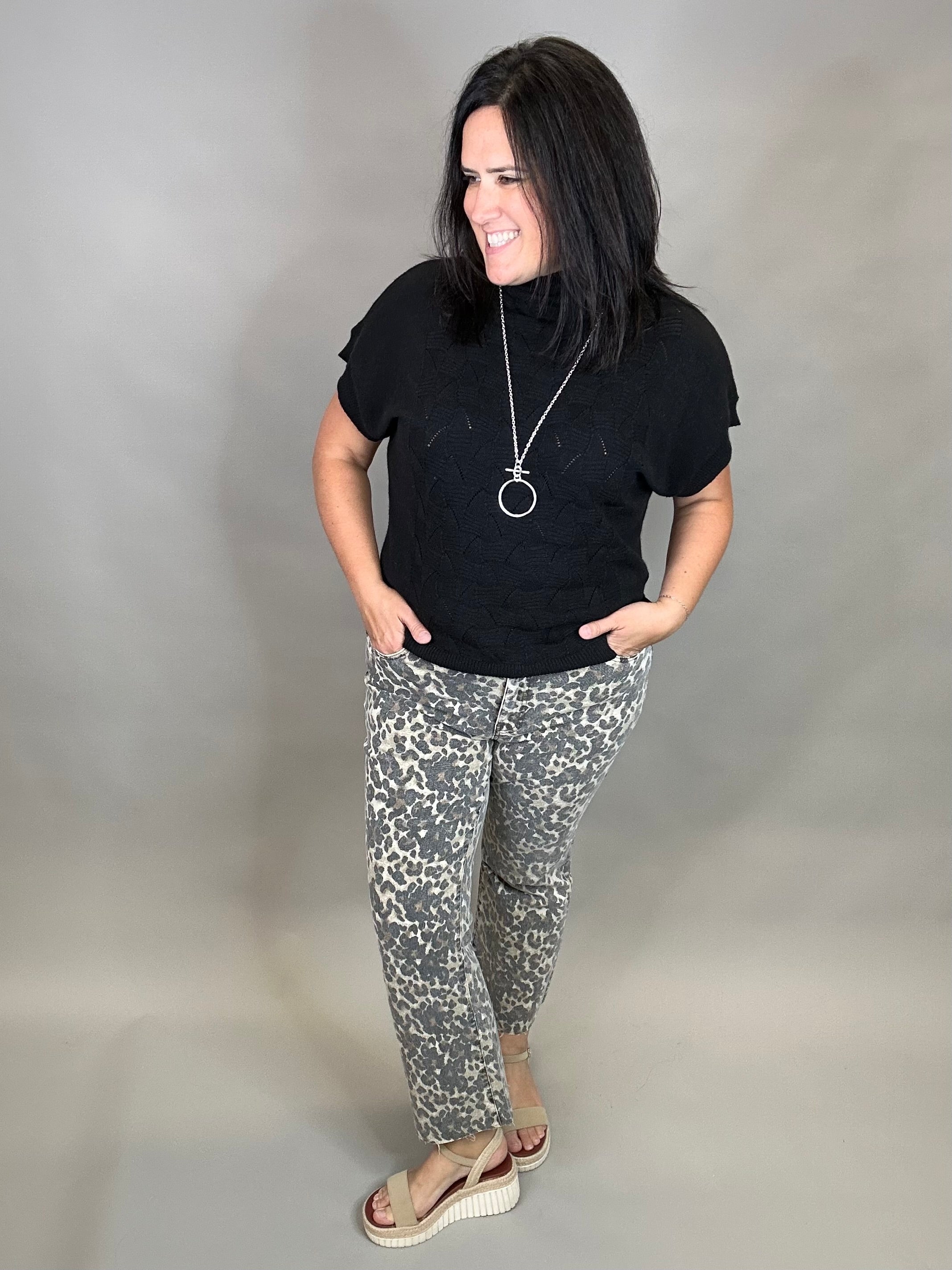Tan/Brown Kelsey High Rise Ankle Flare Bottom- Pants KUT FROM THE KLOTH