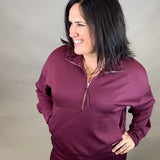Port Ease Half Zip Pullover Top - Sweatshirt P.CILL