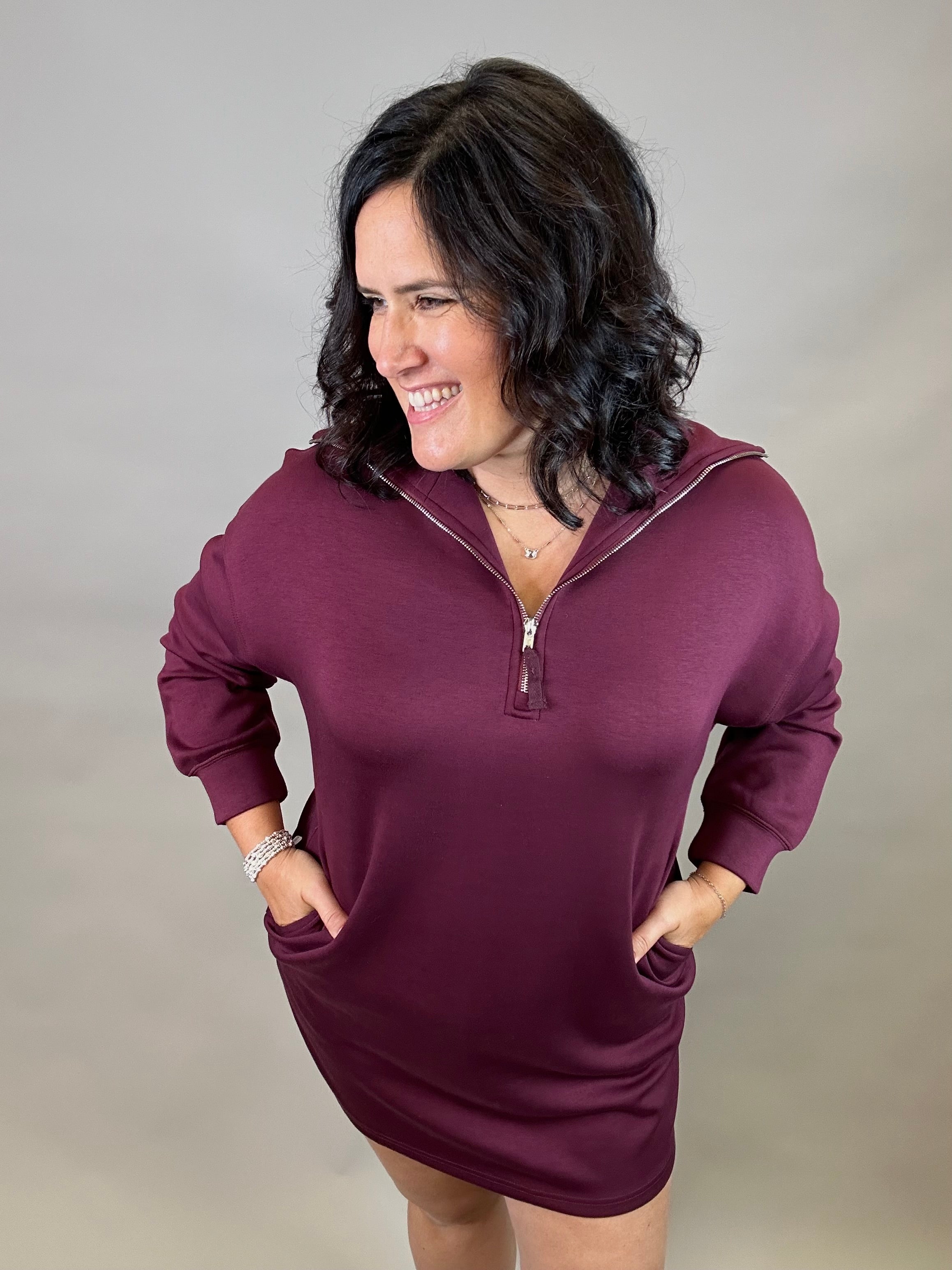 Port Modal Long Sleeve Dress Dresses P.CILL
