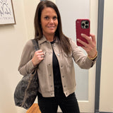 Taupe Lou Jacket Outerwear- Jackets THREAD & SUPPLY