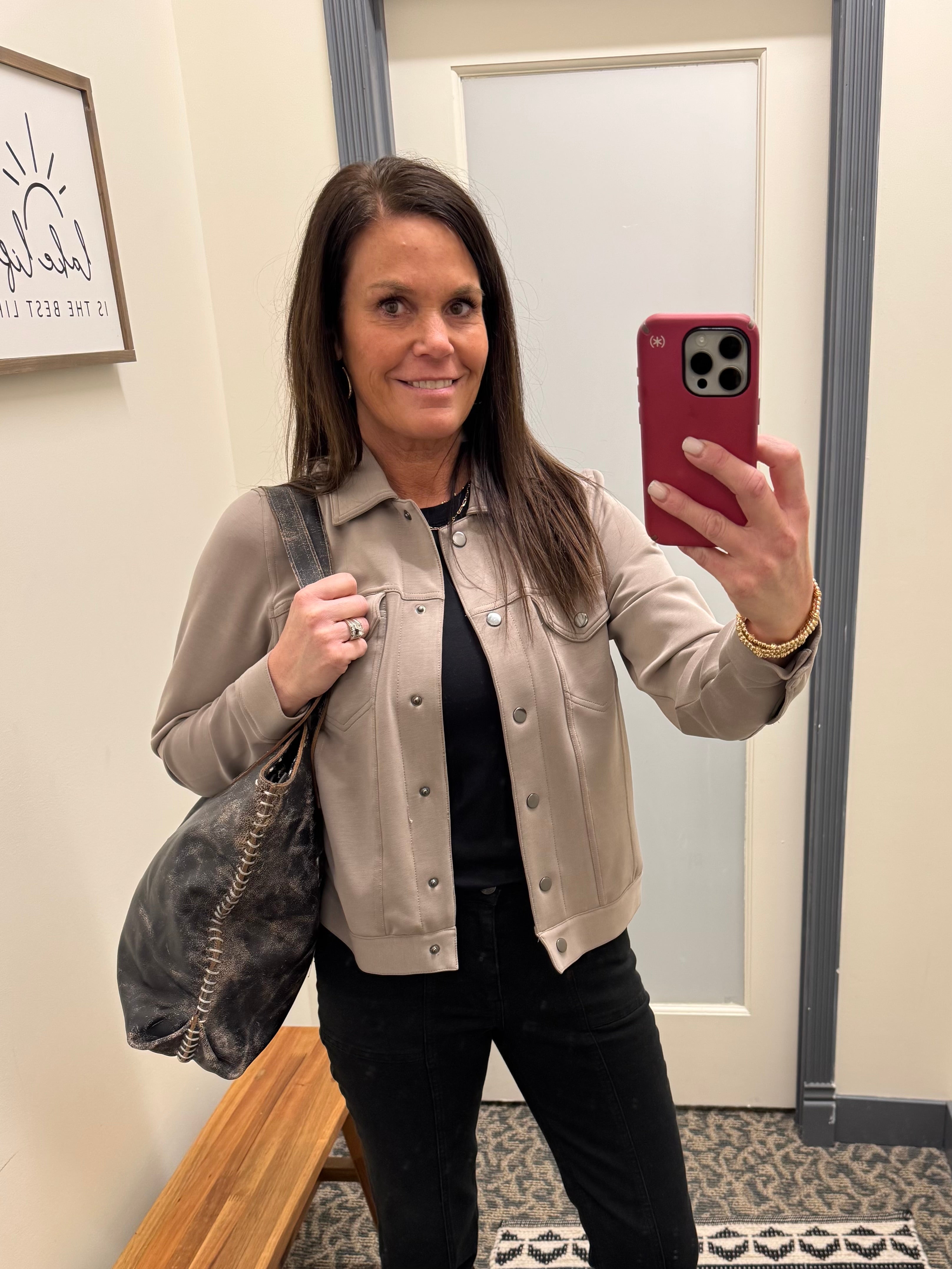 Taupe Lou Jacket Outerwear- Jackets THREAD & SUPPLY