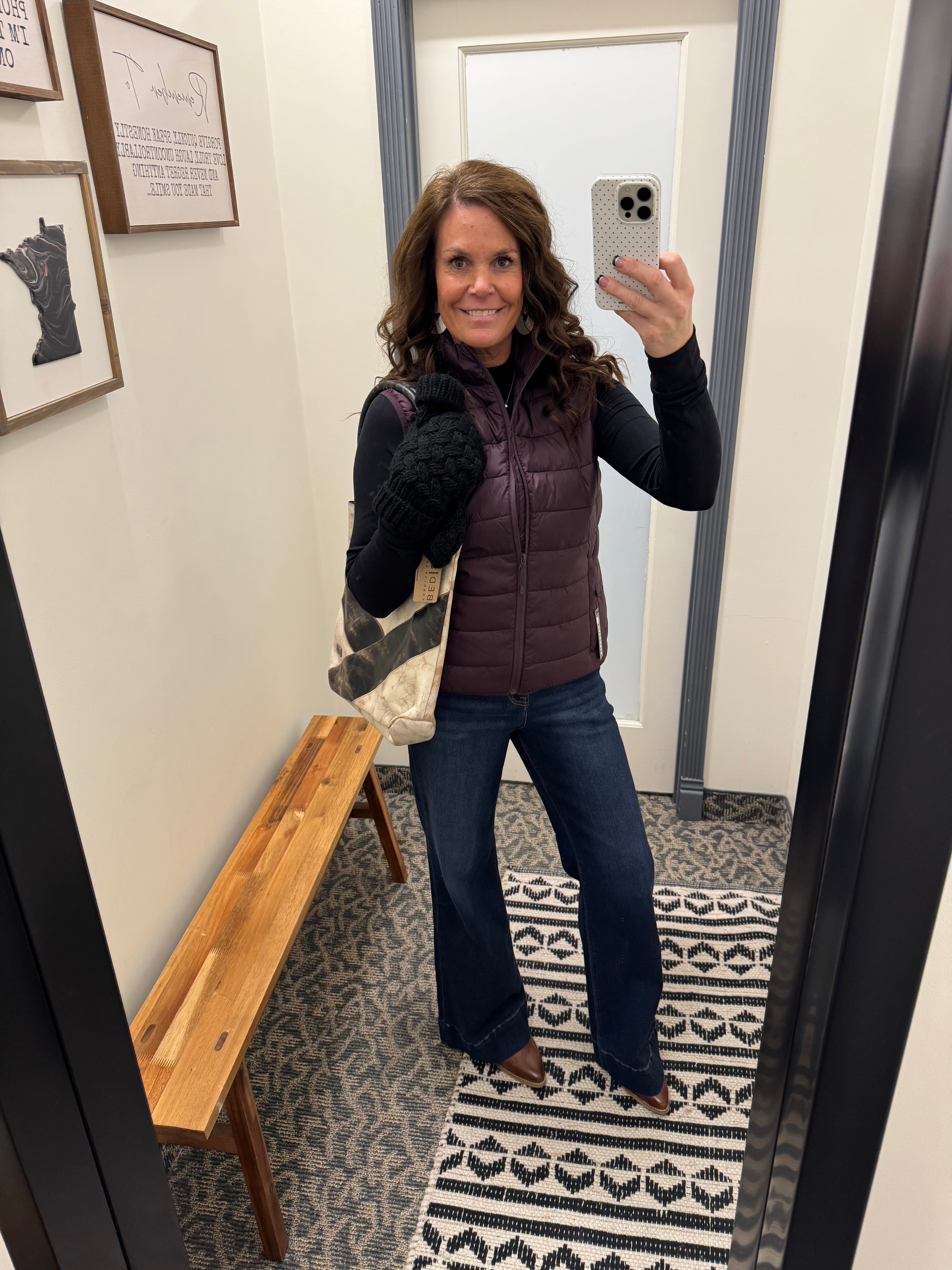 Black Knit Mittens Accessories - Hat PANACHE