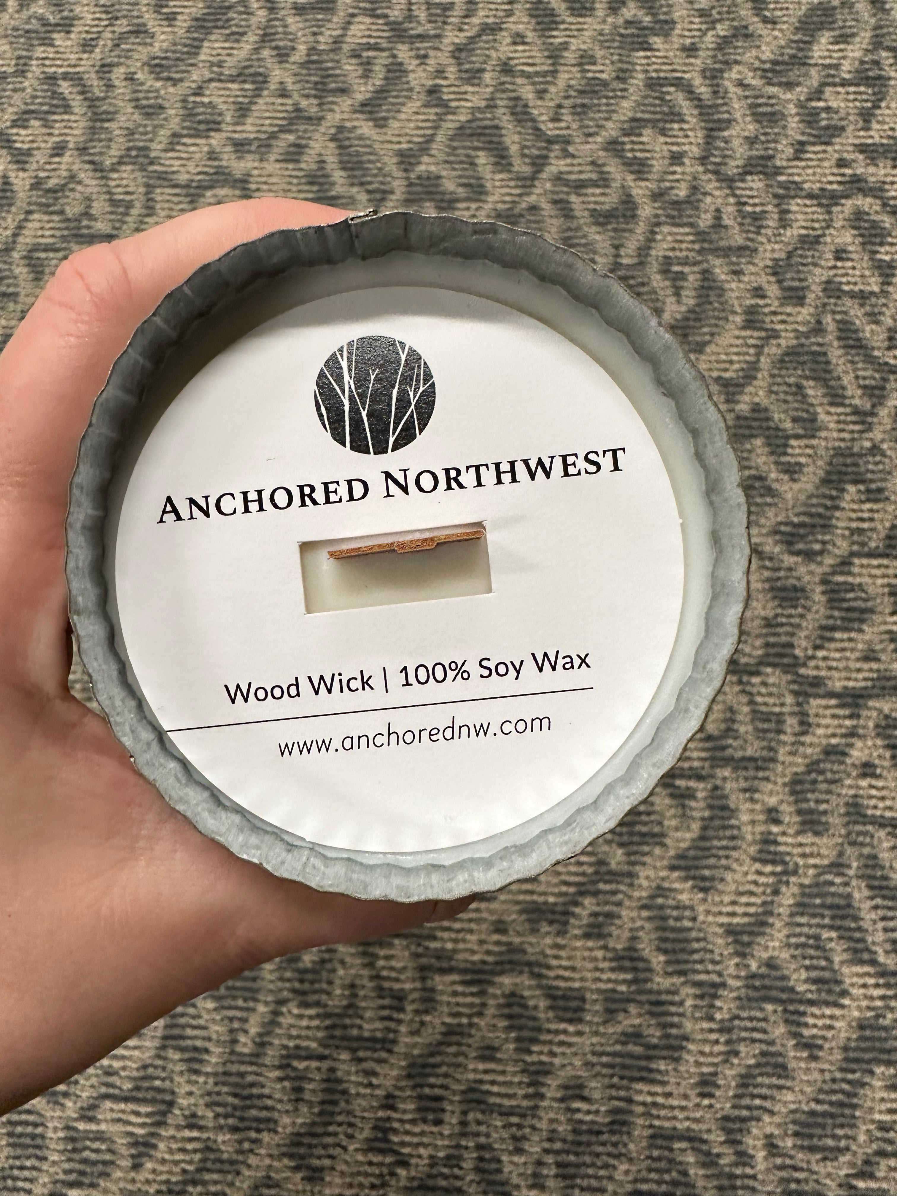 Anchored Northwest Wood Wick Candle 10oz. Home - Fragrance - Candles ANCHORED NORTHWEST