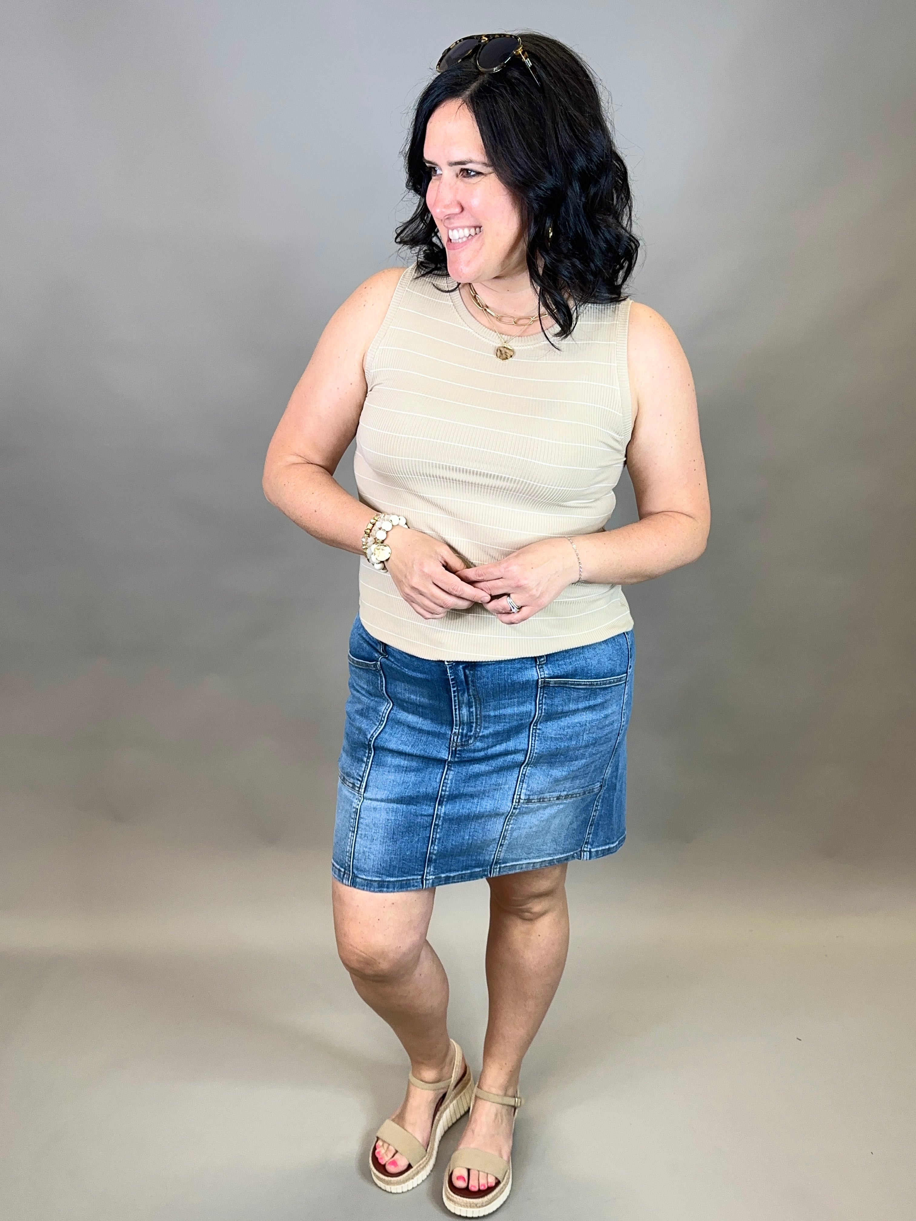 White Pepper Euclid Tank Tops- Tanks THREAD & SUPPLY