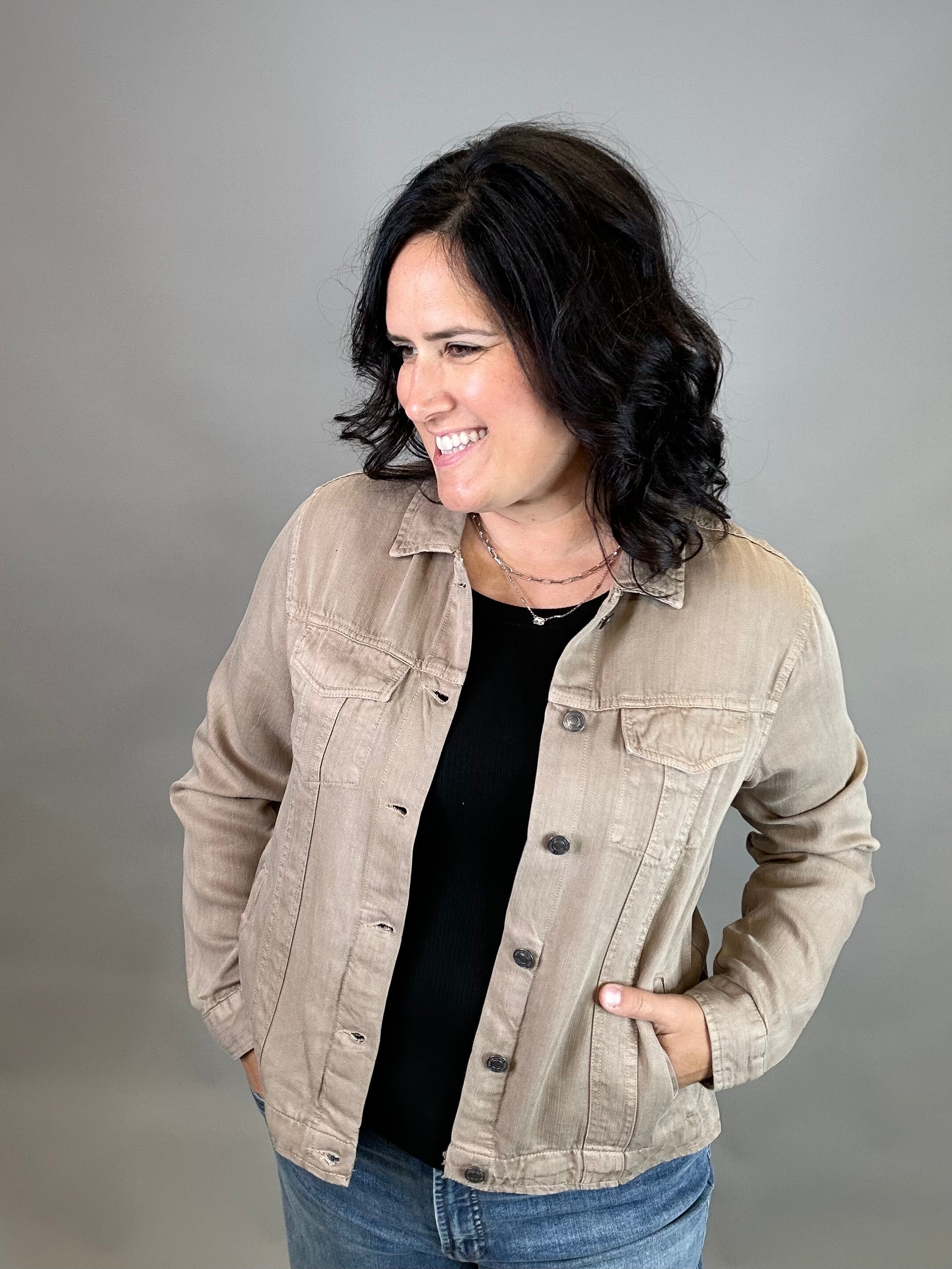 Taupe Jackie Jacket Outerwear- Jackets THREAD & SUPPLY