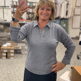Dark Navy Stripe Alaine Top Top- Sweatshirts THREAD & SUPPLY