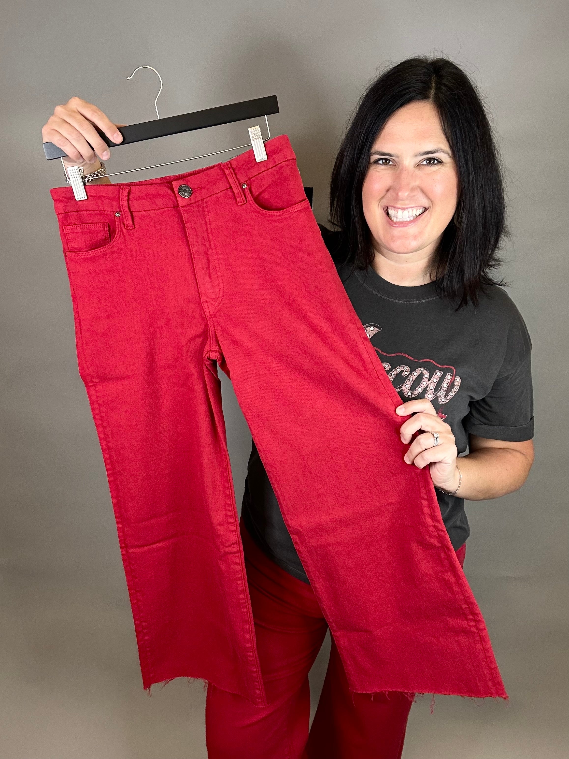 Ruby Red Meg Jeans Bottoms - Pants KUT FROM THE KLOTH