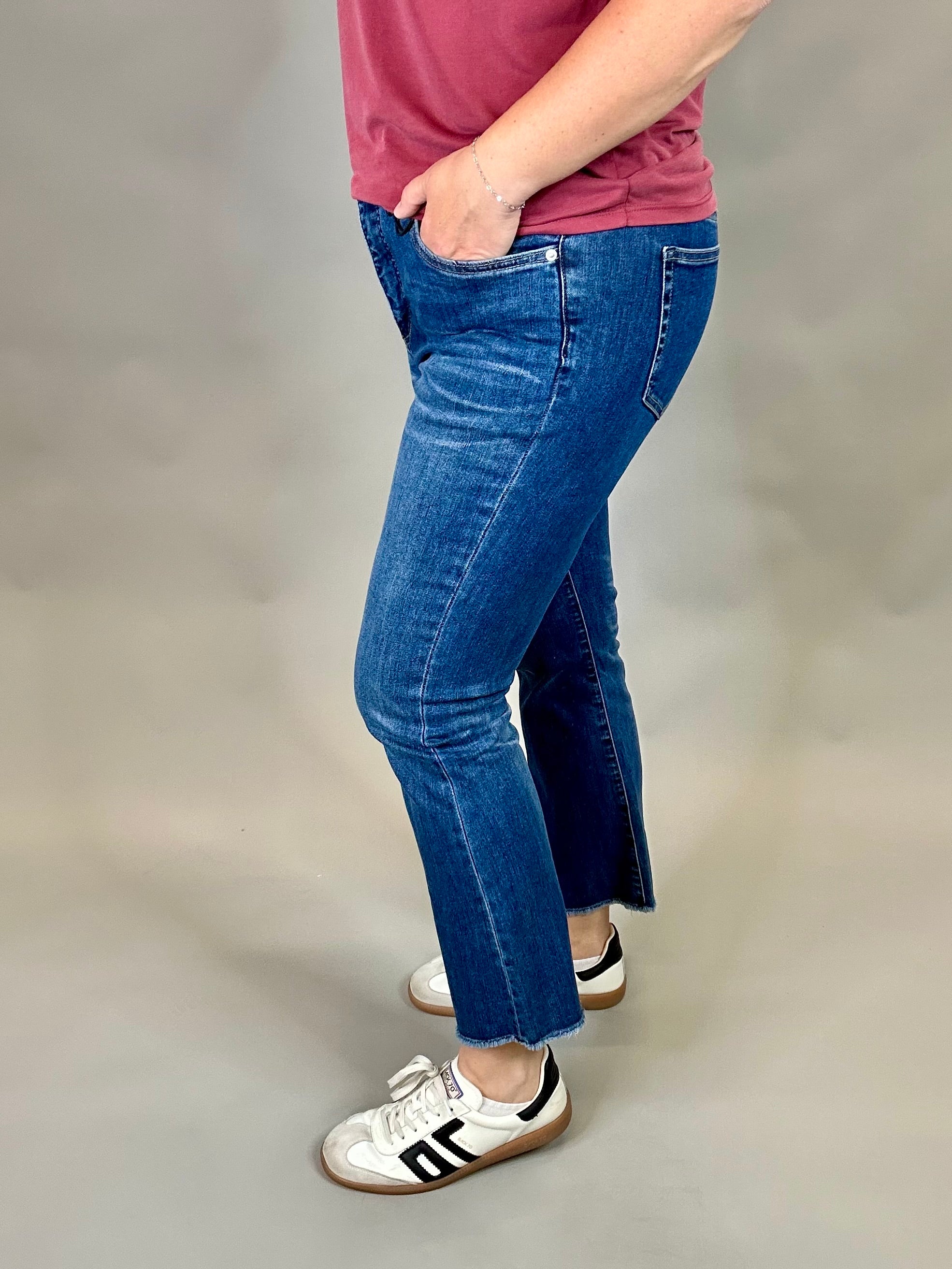 Astros Cropped Bootcut Jeans Bottom- Pants MICA DENIM