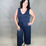 Indigo Culotte Jumpsuit Jumpsuit DOE & RAE