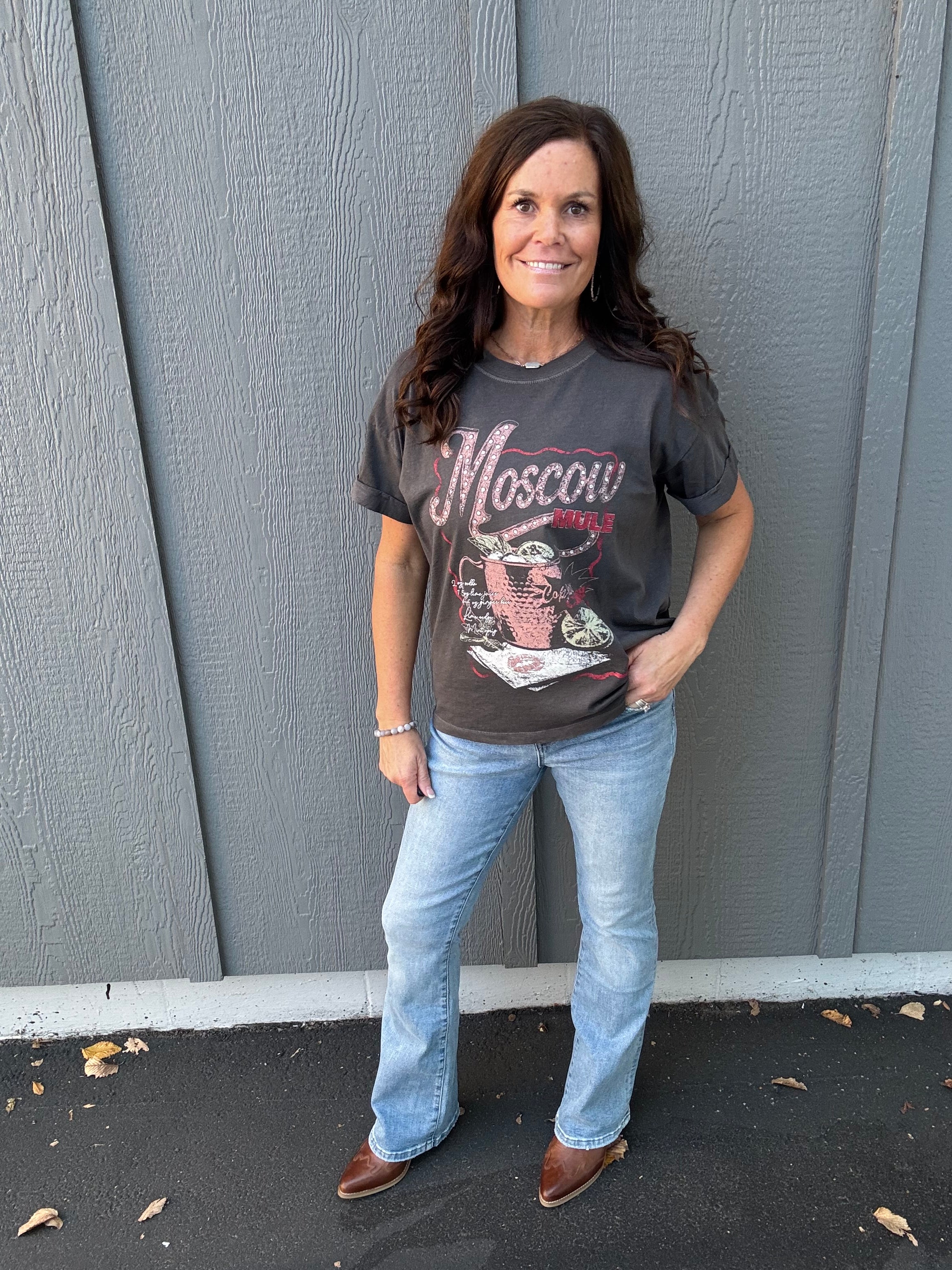 Vintage Black Moscow Mule Tee Top - Tee GIRL DANGEROUS