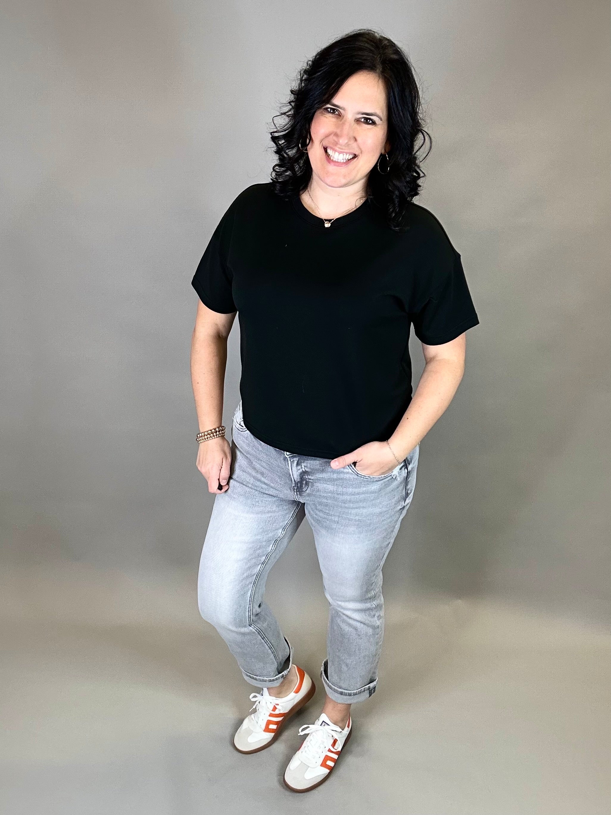 Black Corrie Tee Top - Tee THREAD & SUPPLY