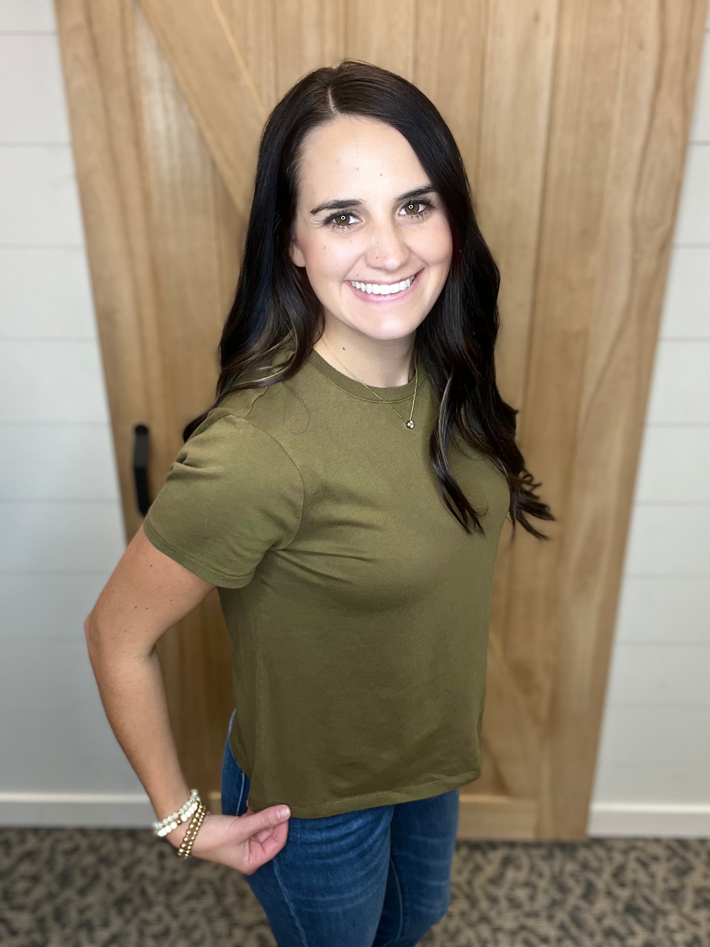 Dark Olive Asher Tee Top - Tee THREAD & SUPPLY