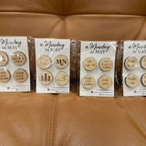 Funny Pack of 4 Magnets Home- Decor A MONDAY IN MAY