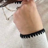 Heather Oatmeal Carmine Top