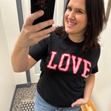 Black Love Foil Graphic T Top - Tee OAT COLLECTIVE