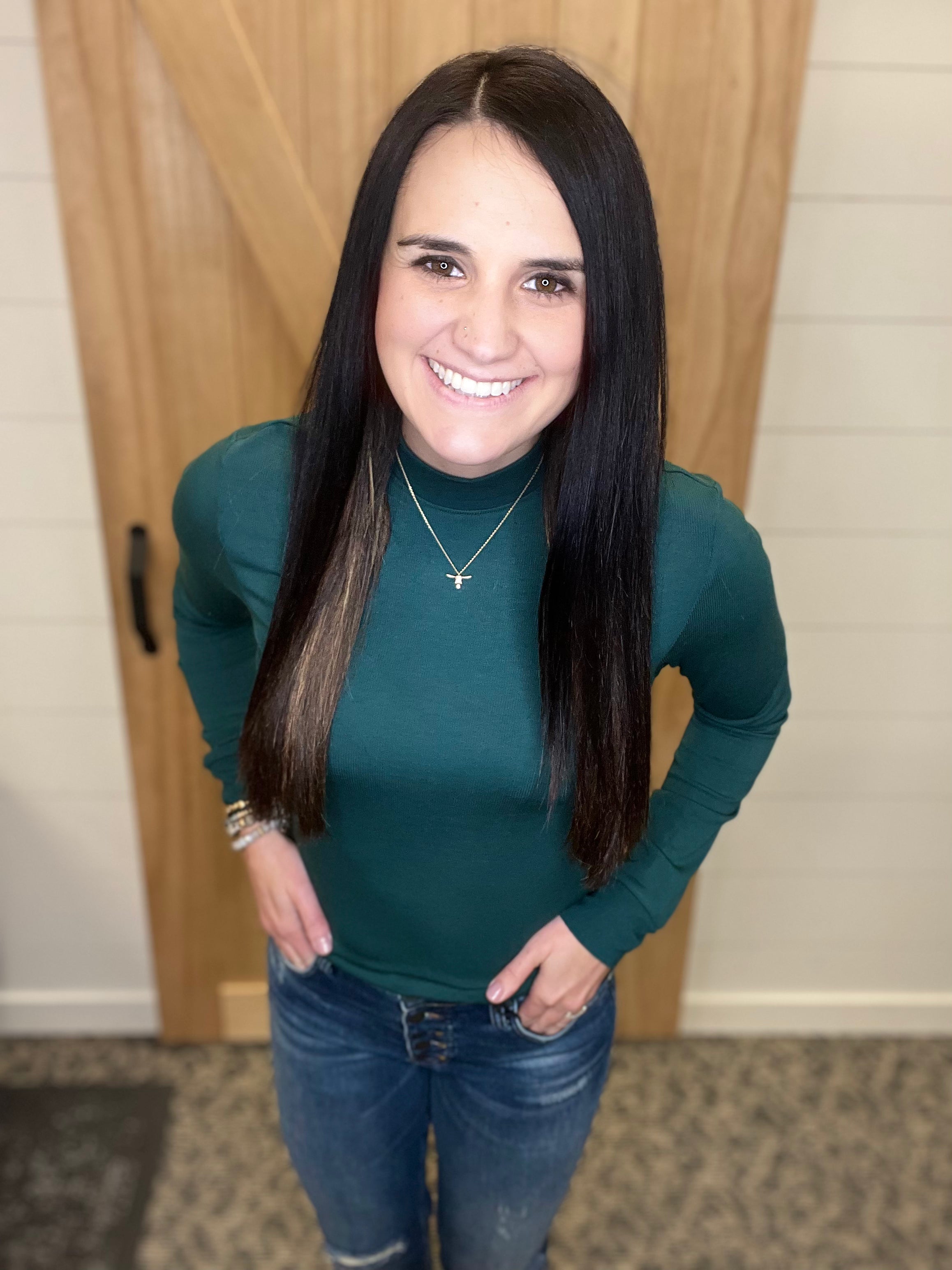 Evergreen Ribbed Liz Top Top - Tee THREAD & SUPPLY