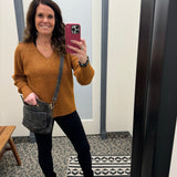 Heather Orange Marigold Sweater Top - Sweater THREAD & SUPPLY