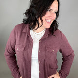 Wine Heather Cassian Shirt