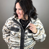 White Brown Leona Jacket