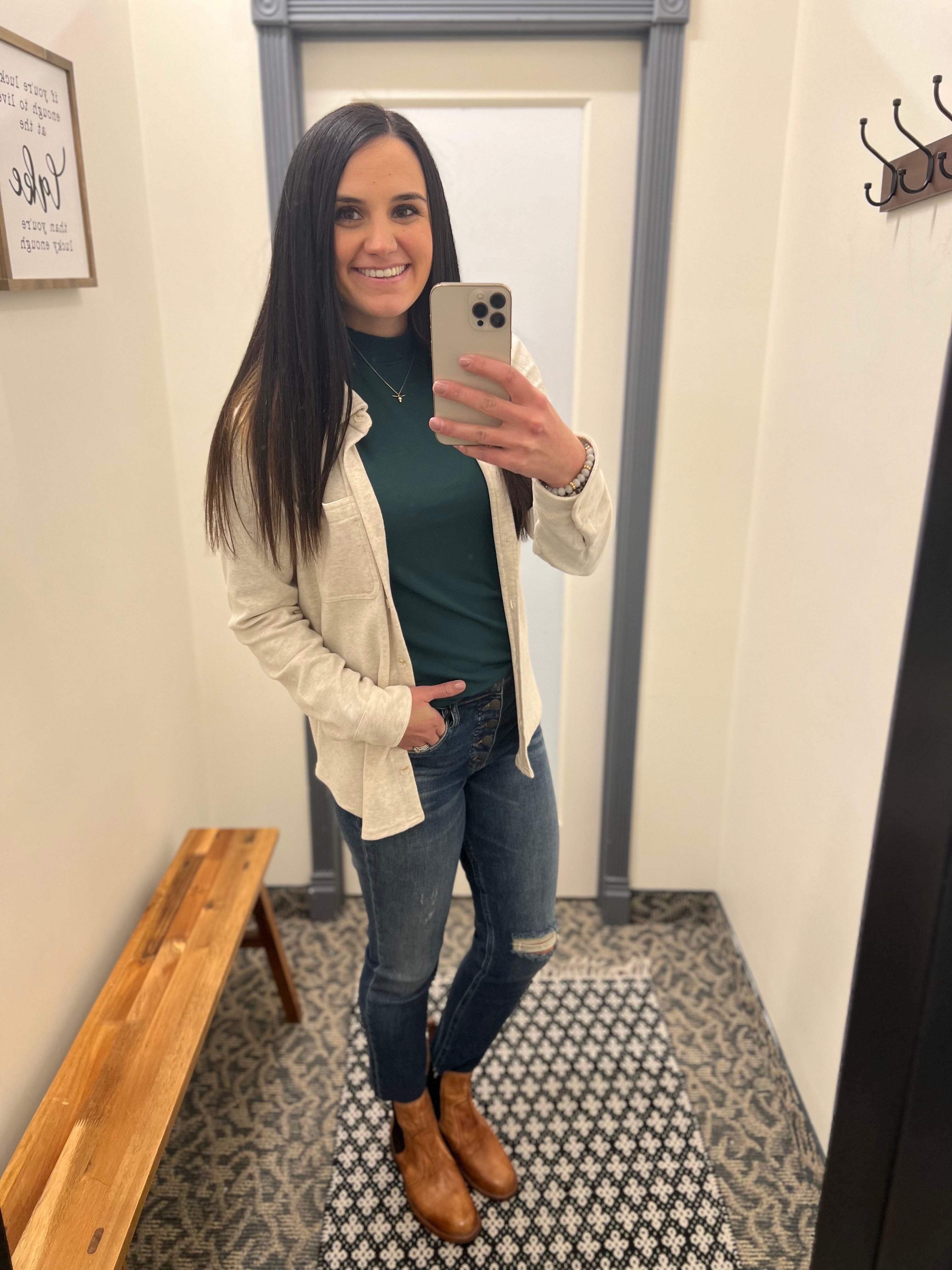 Evergreen Ribbed Liz Top Top - Tee THREAD & SUPPLY