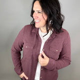 Wine Heather Cassian Shirt