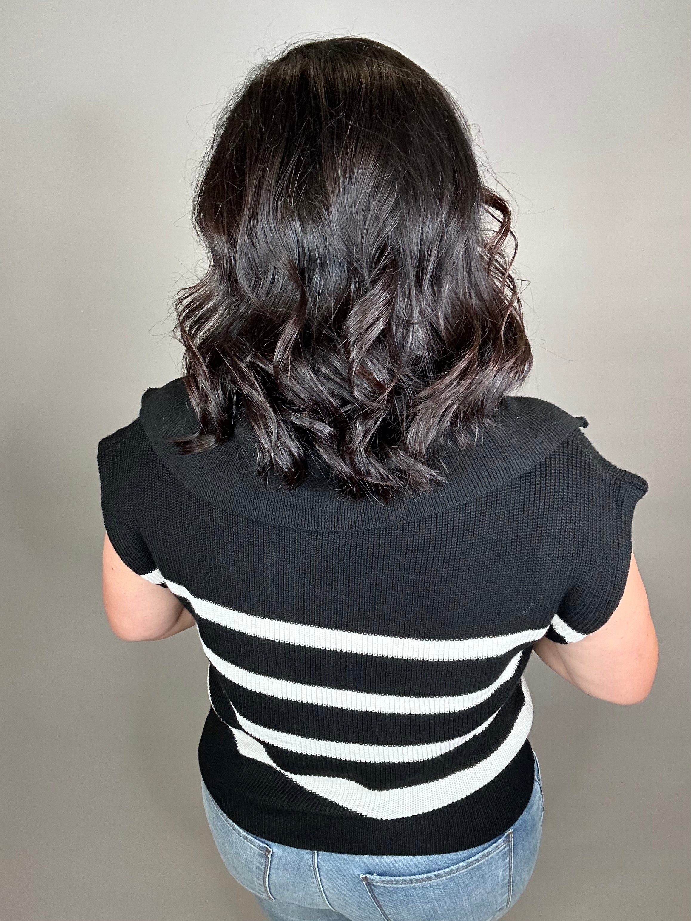 Noir Blanc Stella Sweater Top - Sweater THREAD & SUPPLY