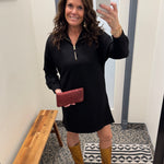 Black Modal Long Sleeve Dress Dresses P.CILL