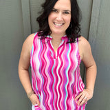 Multi Pink Lizzy Tank Tops- Tanks DEAR SCARLETT