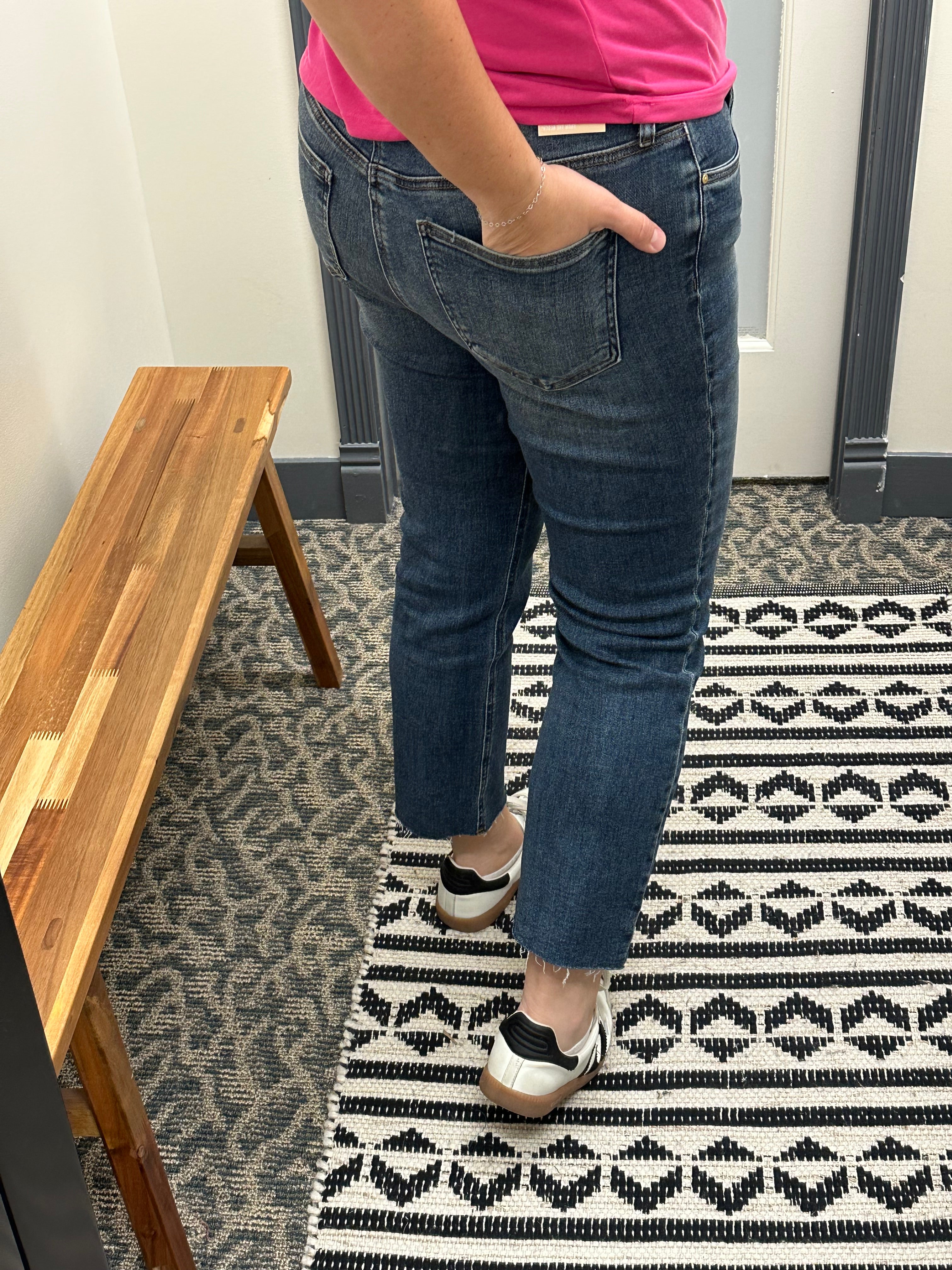 Rachael Braveness Dark Base Wash Jeans Bottoms - Pants KUT FROM THE KLOTH