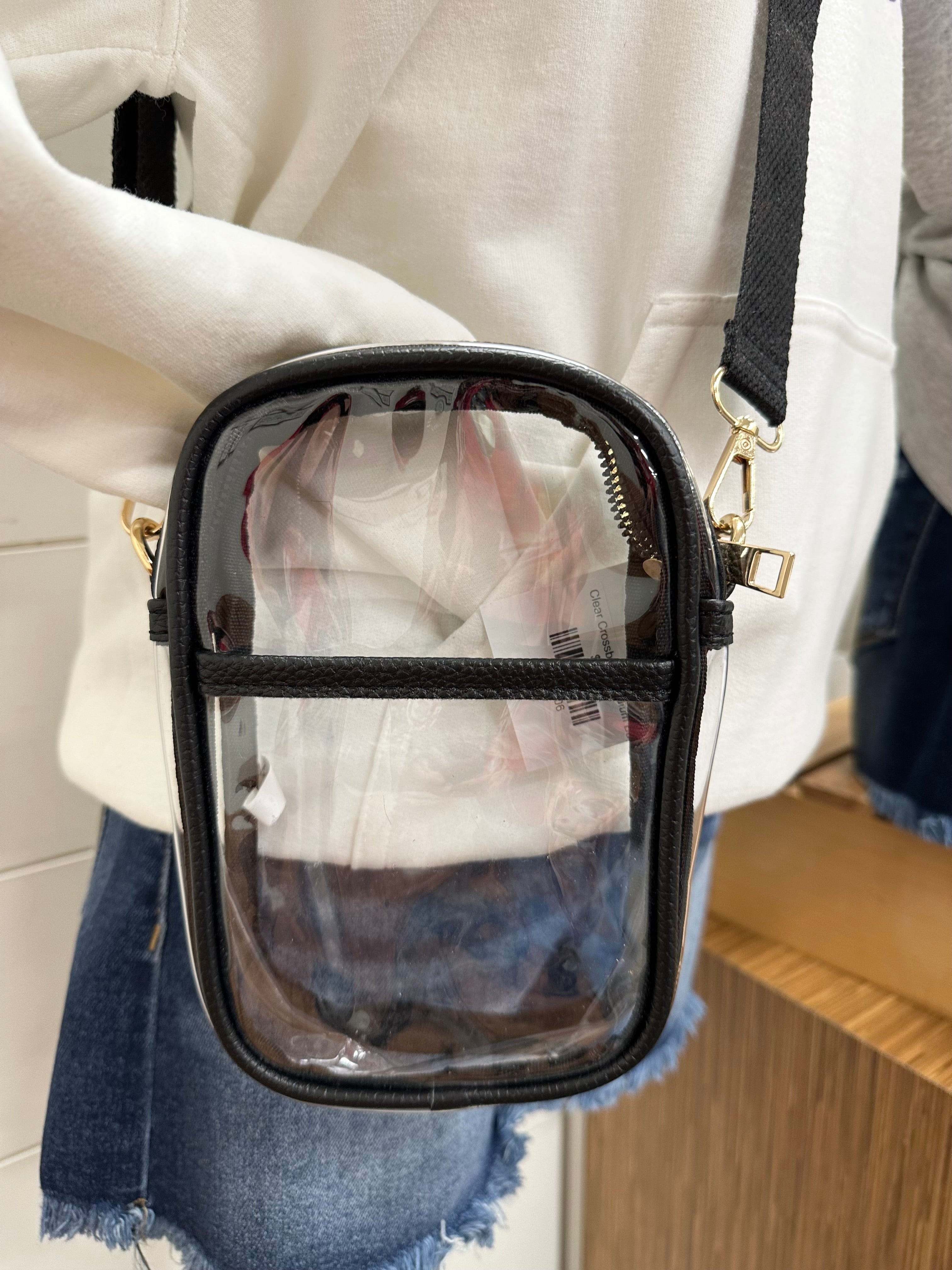 Clear Crossbody Stadium Bag Bags- Purses HANA