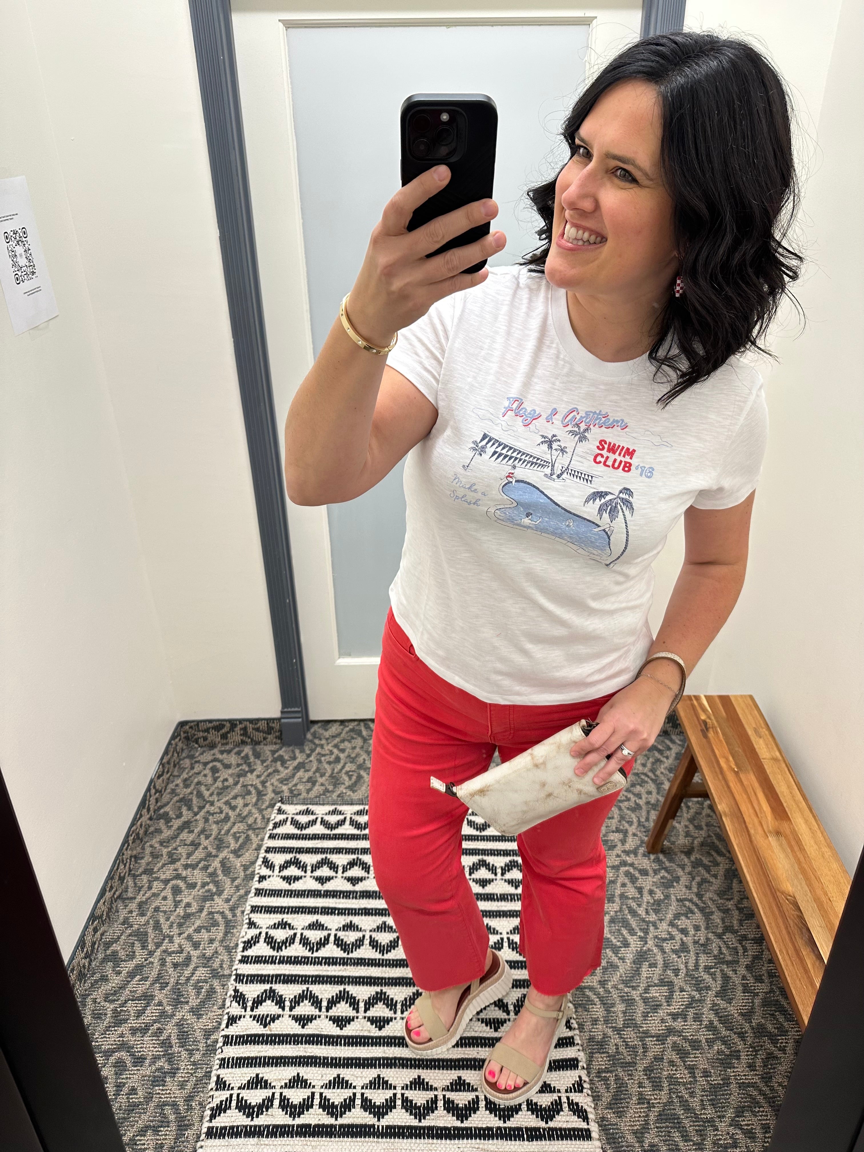 Strawberry Kelsey Ankle Flare Bottom- Pants KUT FROM THE KLOTH