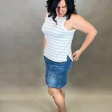 Desert Green Stripe Mary Tank Tops- Tanks THREAD & SUPPLY