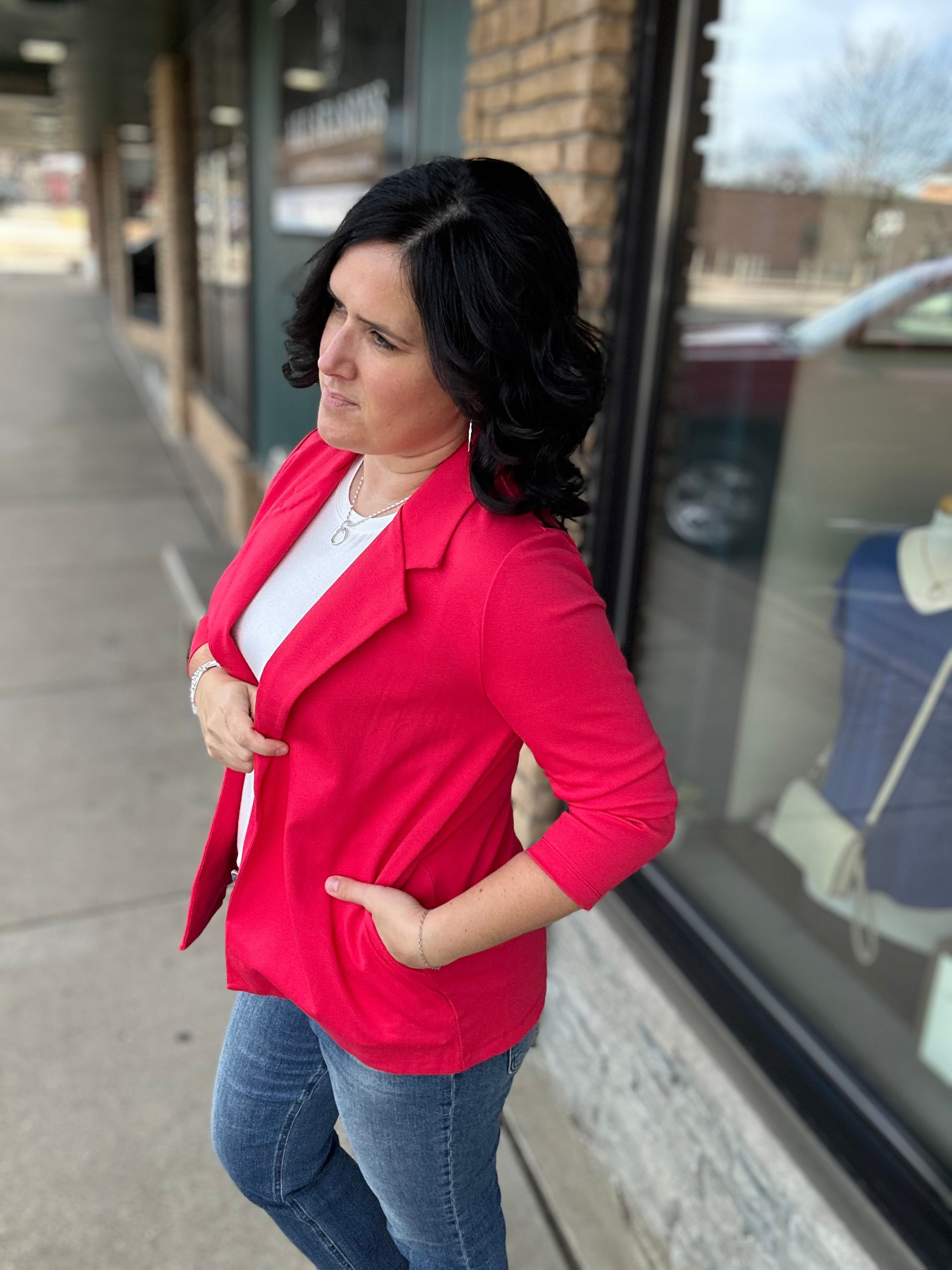 Dragon Fruit Blazer Jacket Outerwear- Blazers DEAR SCARLETT