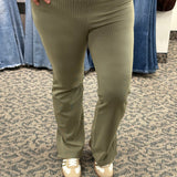 Vetiver Rib Izzy Pants Bottom- Pants THREAD & SUPPLY