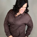 Coffee Heather Indiana Pullover Top - Sweatshirt THREAD & SUPPLY