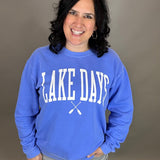 Periwinkle Lake Days Crew Top - Sweatshirt BLUE 84