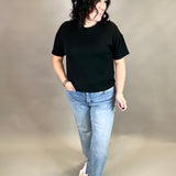 Ball Blue Raw Hem Wide Leg Jeans Bottom- Pants MICA DENIM