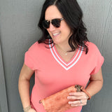Coral Varsity Rhonda Top Top - Tee THREAD & SUPPLY