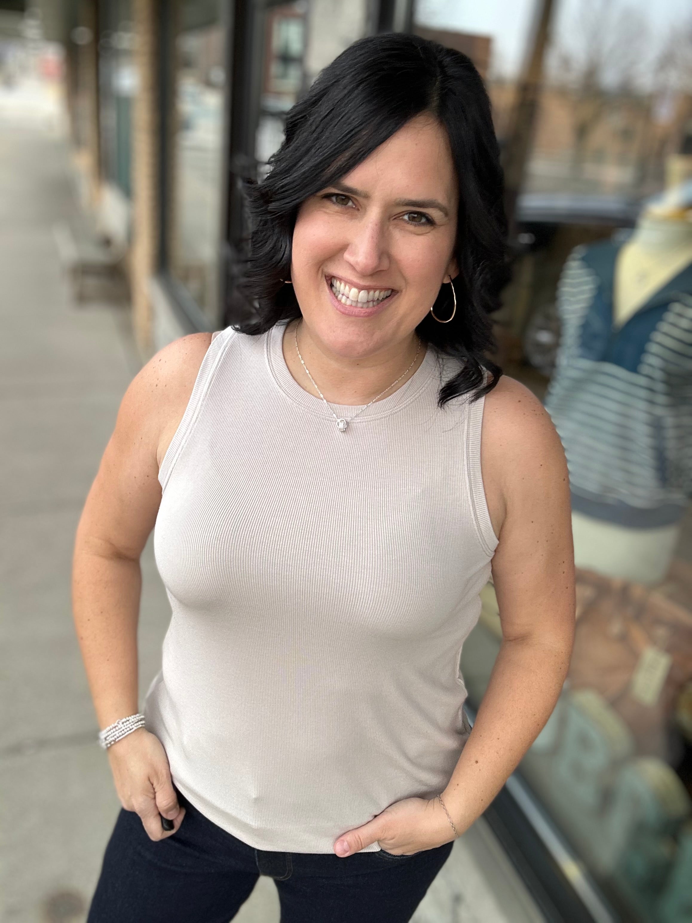 Silver Grey Sinclair Tank Tops- Tanks THREAD & SUPPLY