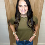 Dark Olive Asher Tee Top - Tee THREAD & SUPPLY
