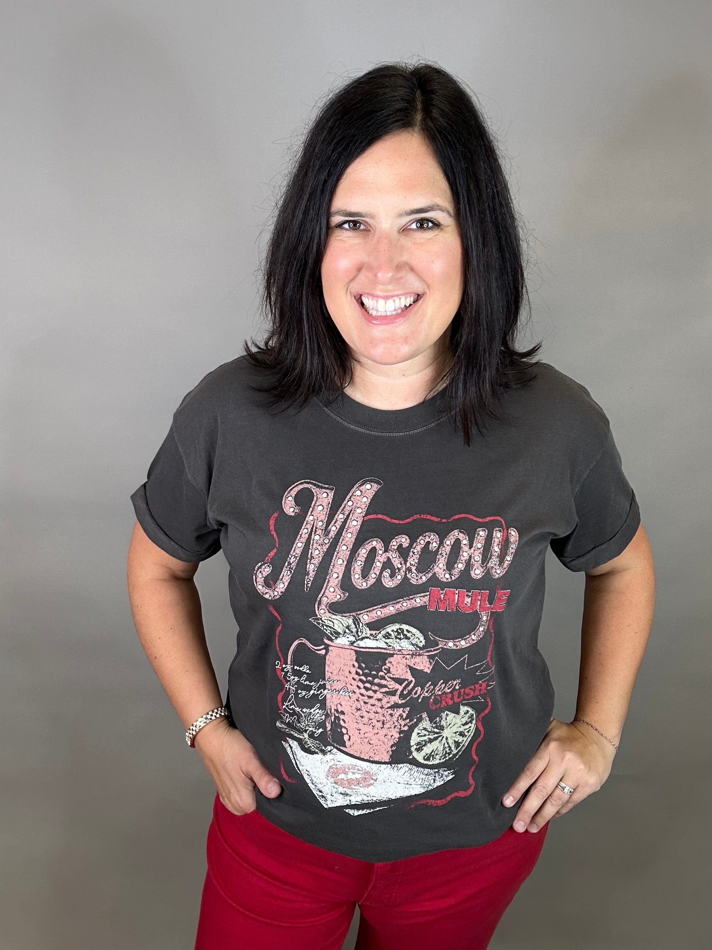 Vintage Black Moscow Mule Tee Top - Tee GIRL DANGEROUS