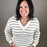 Ivory Brown Ira Sweater Top - Sweater THREAD & SUPPLY