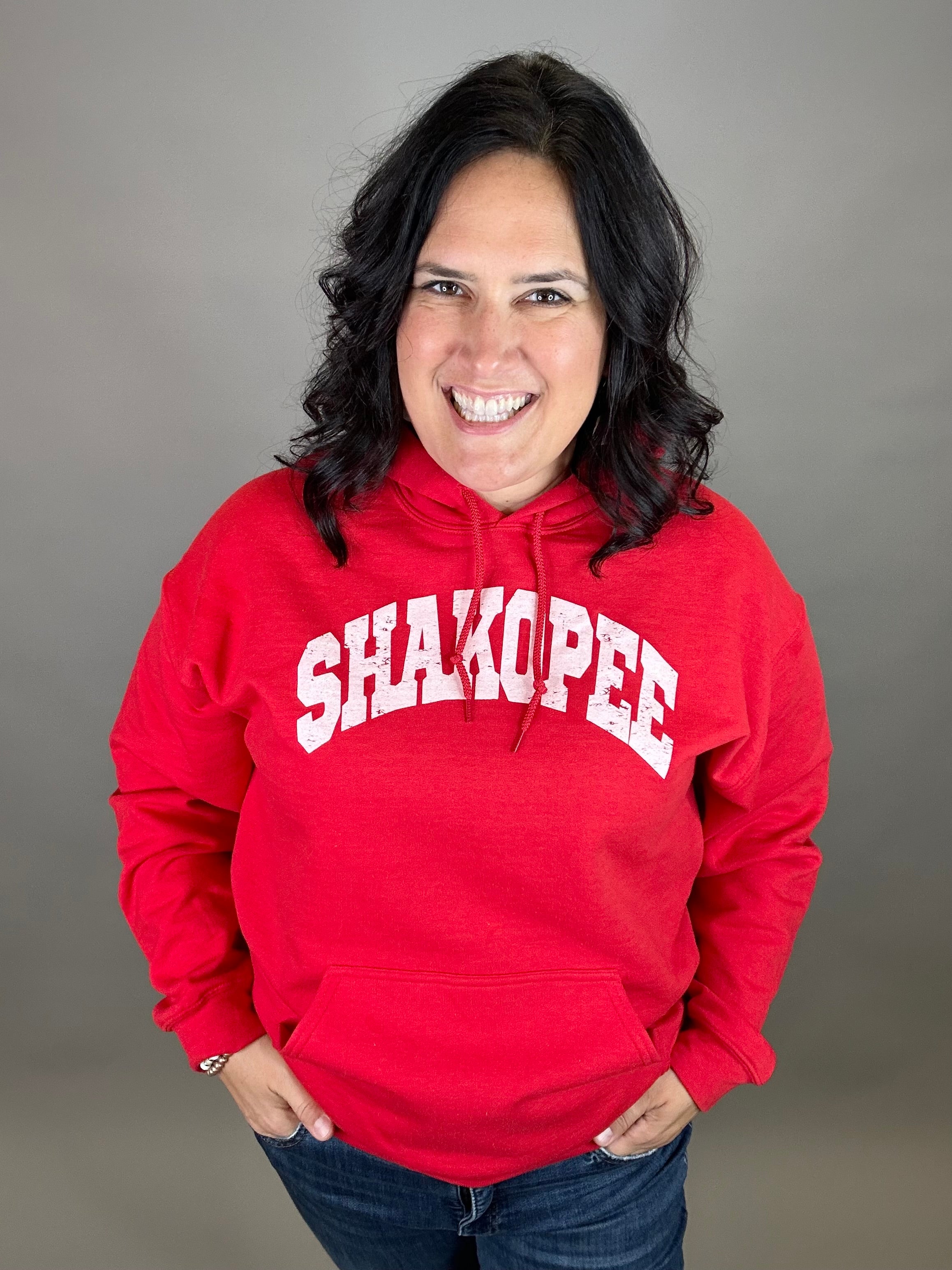 Shakopee Red Hoodie Tops- Sweatshirt WINDMILL GYPSY