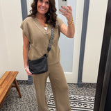 Mocha Sleeveless Sweater Vest