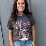 Vintage Black Moscow Mule Tee Top - Tee GIRL DANGEROUS