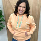 Peach Multi Draw Cord Hoodie Top - Sweatshirt LAKEGIRL