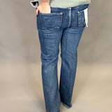 Tummy Control Long Straight Jeans Bottoms - Pants RISEN