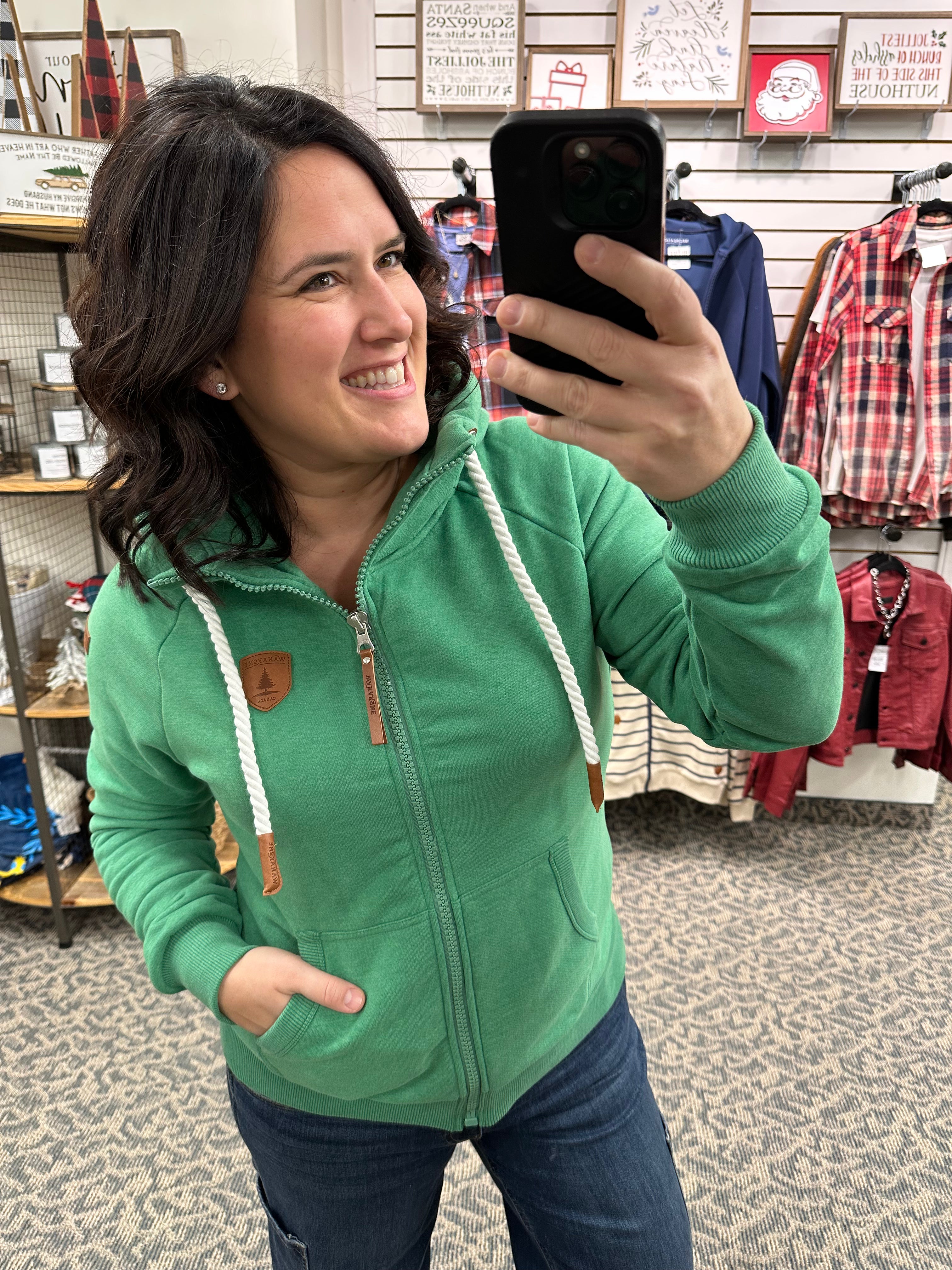 Emerald Green Hera Tops- Sweatshirt WANAKOME
